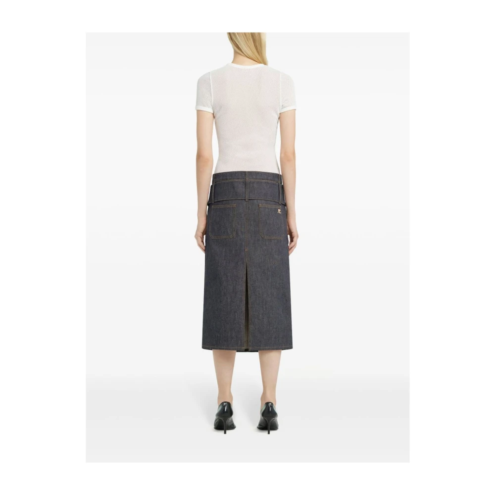 Courrèges Witte T-shirts en Polos White Dames