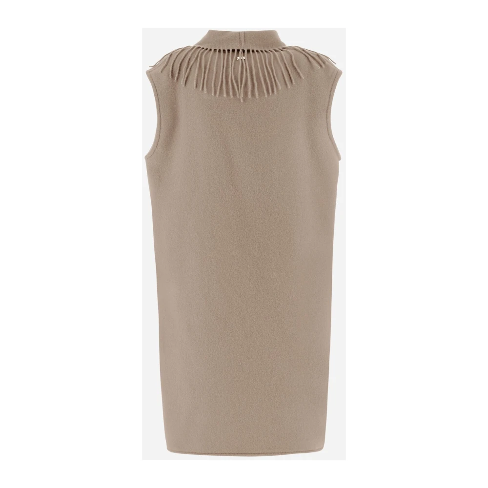 Herno Ultralight Nylon Resort Vest Beige Dames