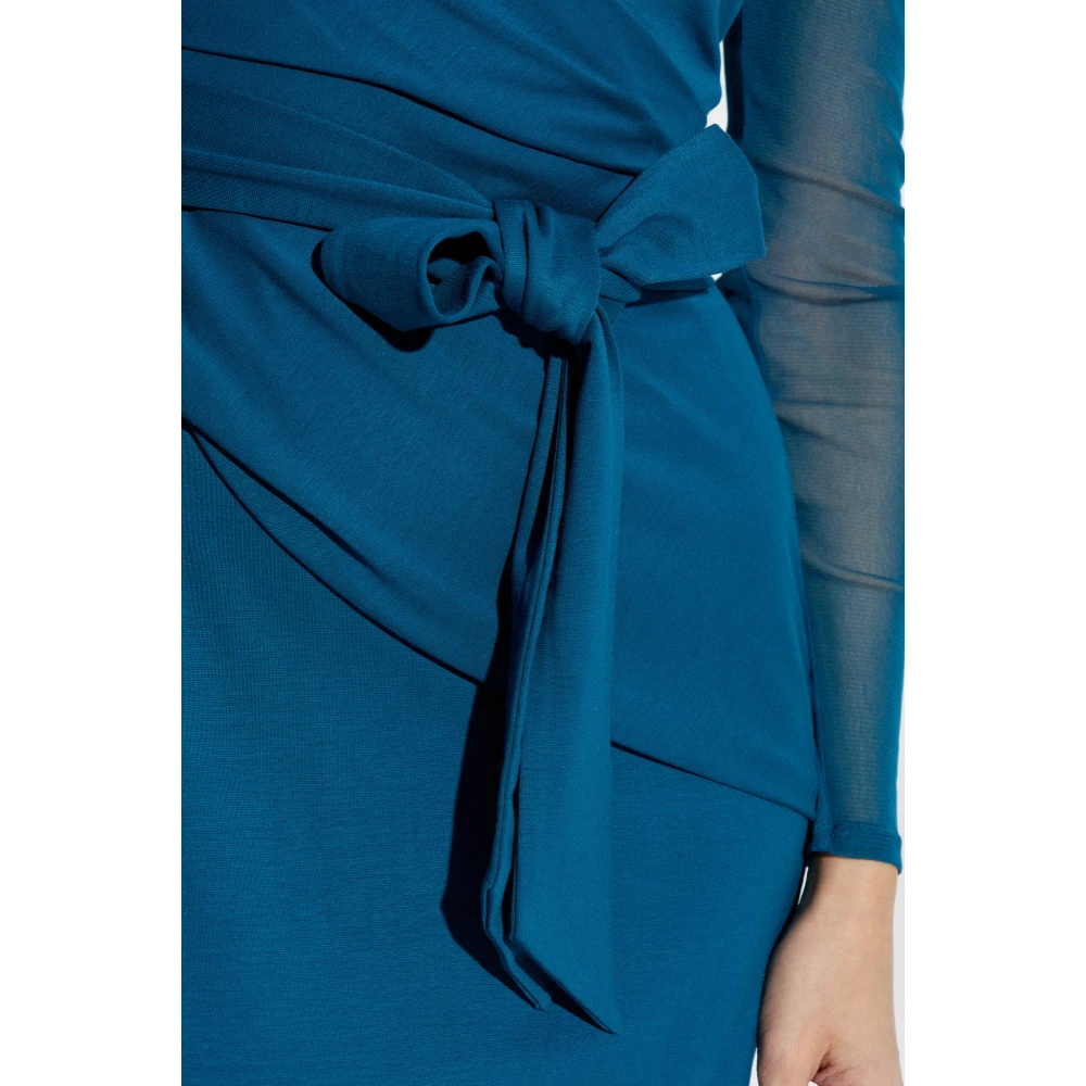 Diane Von Furstenberg Jurk met strik Blue Dames