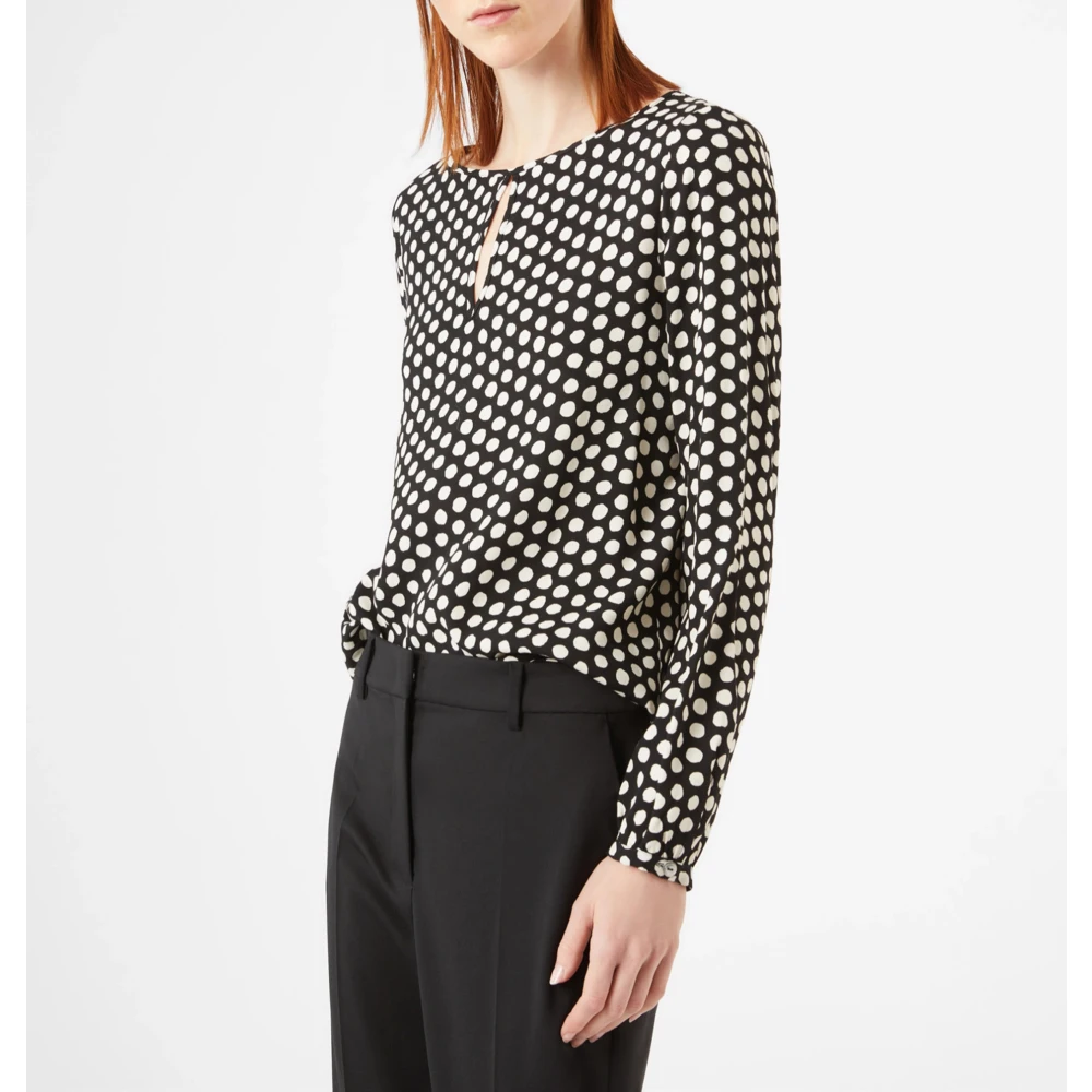 Pennyblack Polkadot blouse in sable Multicolor Dames