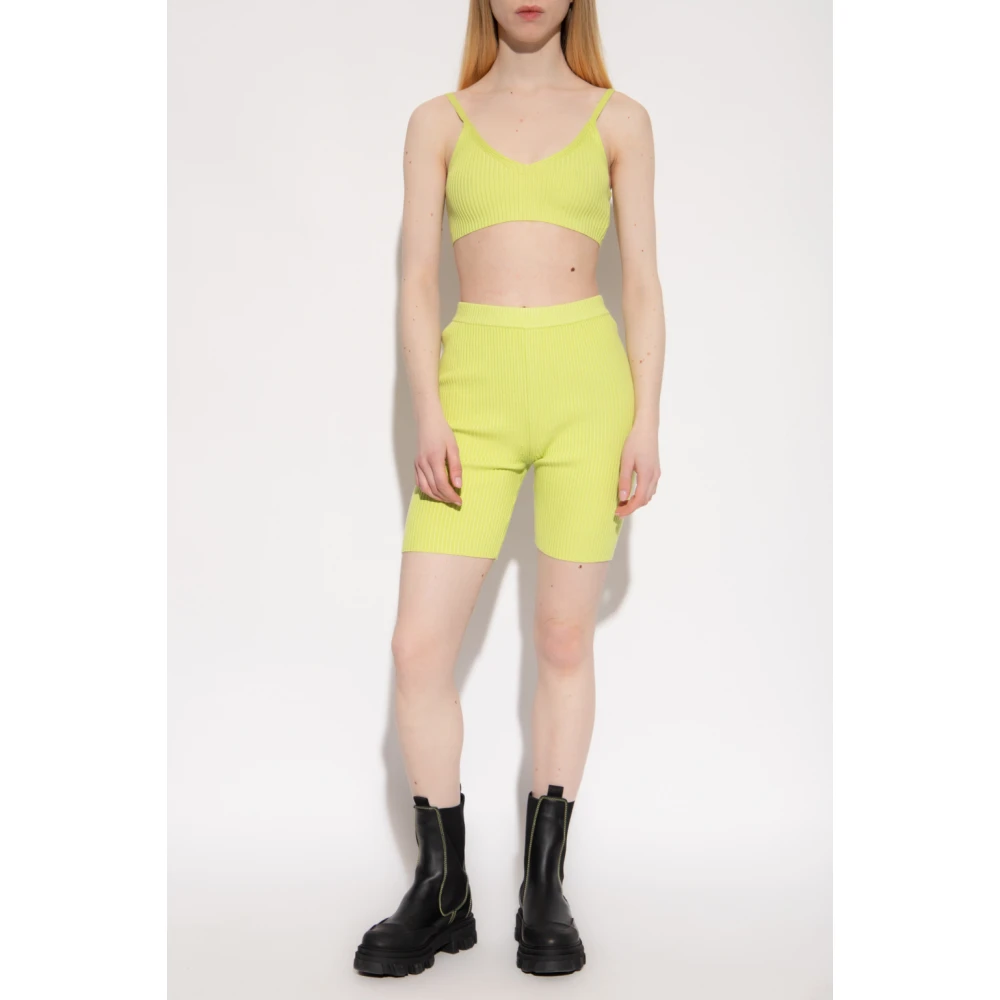 Samsøe Luna cropped leggings Yellow Dames