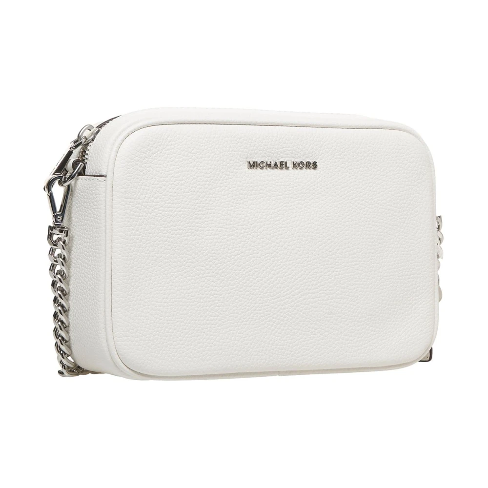 Michael Kors Witte leren schoudertas Ginny White Dames
