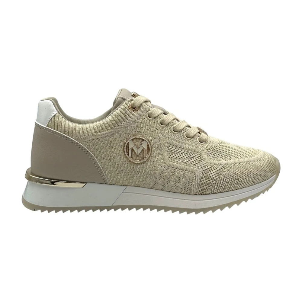 Mexx Women's Beige Sneakers, 5 Uk, Glitter Trainers For