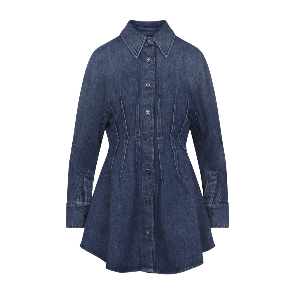 Givenchy Women's Blue Cotton Mini Dress - Shirt Dresses - Xs - Dresses