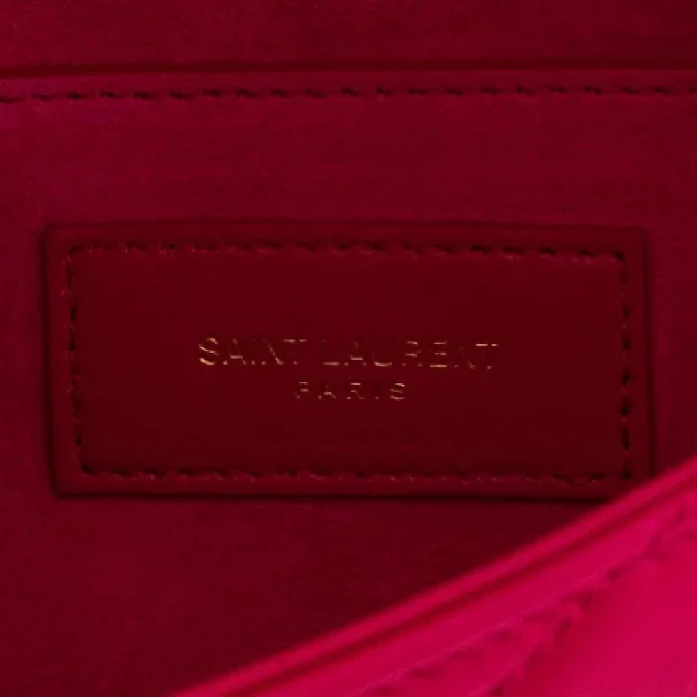 Yves Saint Laurent Vintage Pre-owned Leather handbags Pink Dames