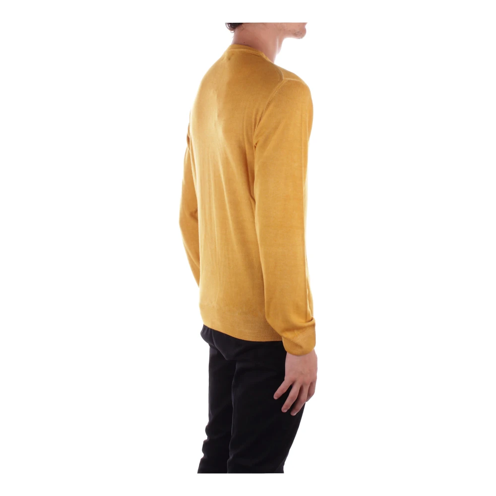 Woolrich Gele Logo Trui Yellow Heren