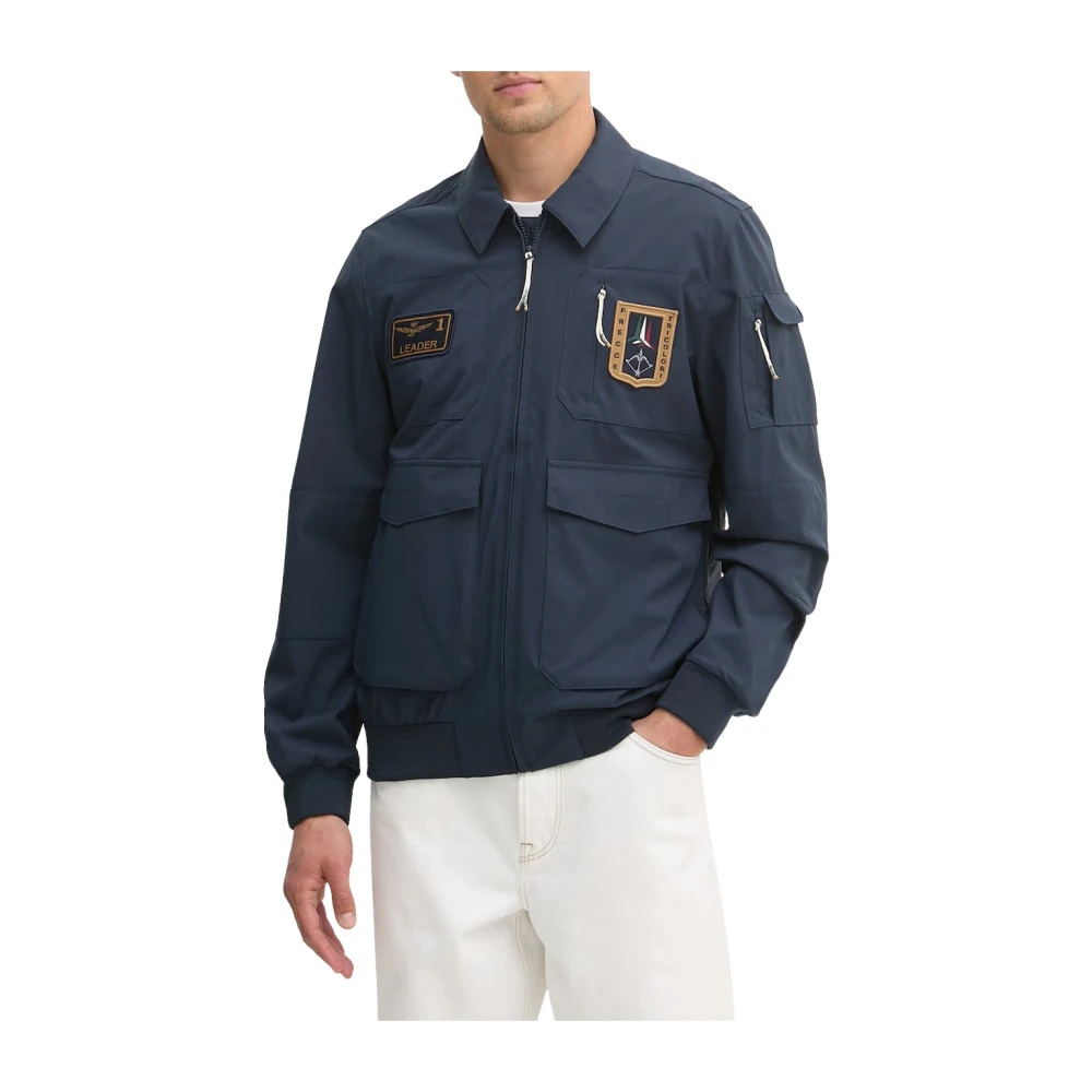 Aeronautica Militare Uomo Blu - Pilot Jacket - Jackets - M