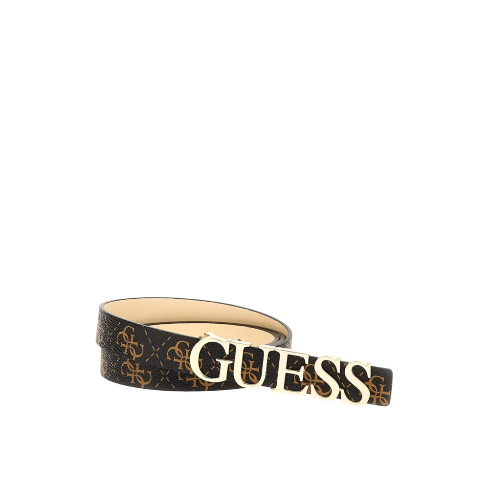 Guess Bruine Synthetische Damesriem Brown Dames