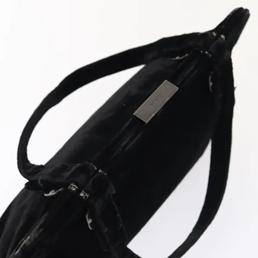 Prada Vintage Pre-owned Canvas handbags Black Dames