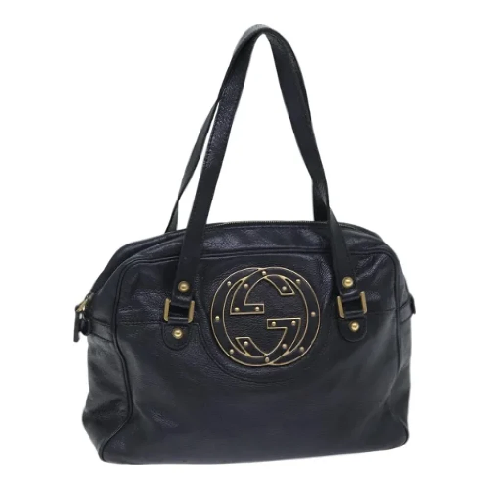 Gucci Vintage Pre-owned Leather gucci-bags Black Dames