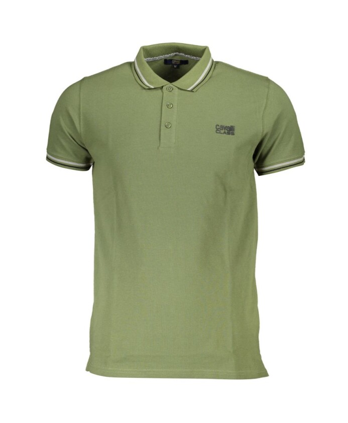 groen-katoenen-poloshirt-met-print