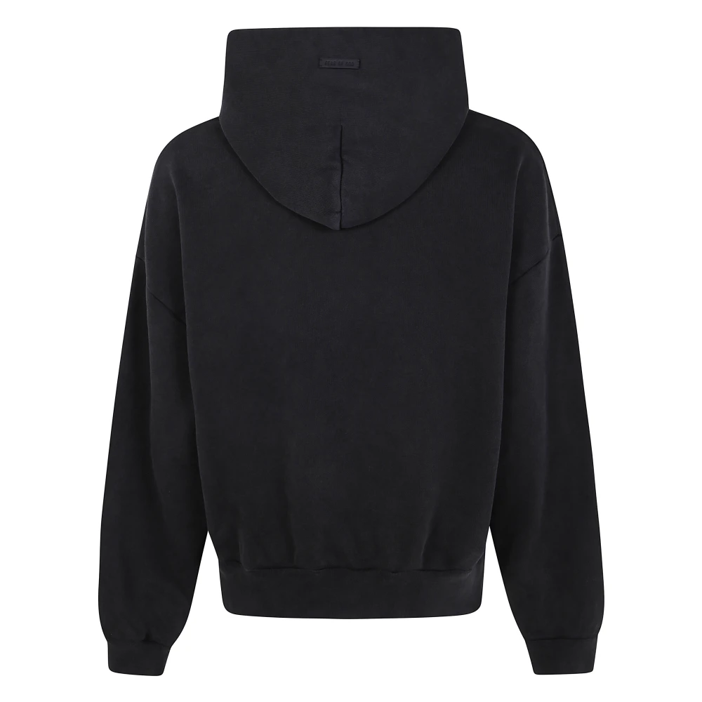 Fear Of God Grijze Logo Overlapped Hoodie Black Heren