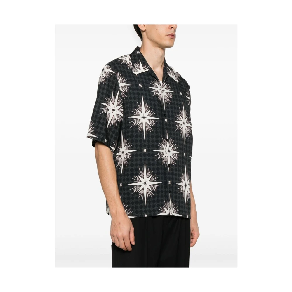 Amiri Overhemd met Sterrenprint Black Heren