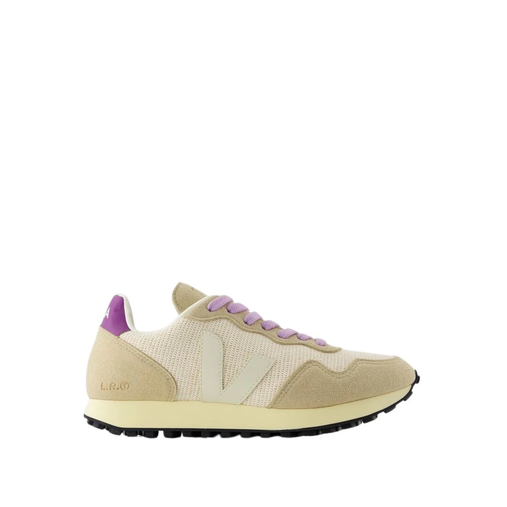 Veja Nylon Sneakers Ronde Neus Dames Schoenen Beige