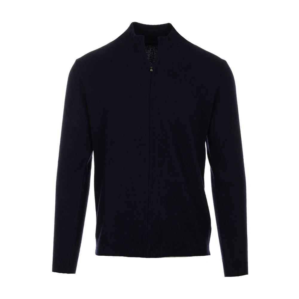 Daniele Fiesoli Blauwe Zip Trui Blue Heren