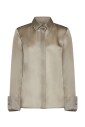 chemise-en-soie-kaki-vert-style-elegant