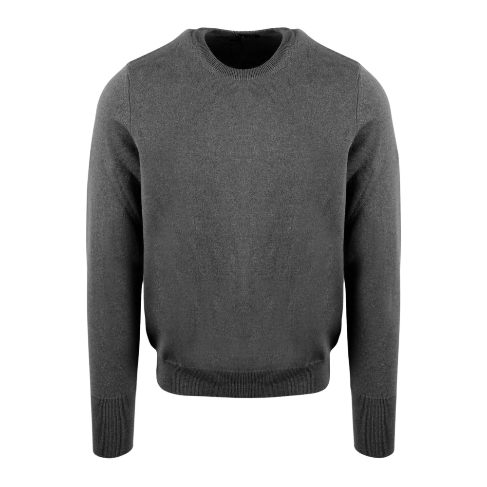 Drumohr Kasjmier Crewneck Sweater Fw22 Italië Gray Heren