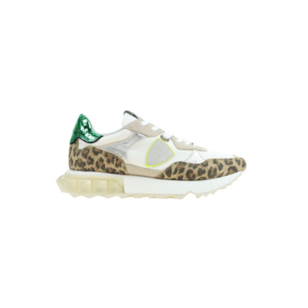 Philippe Model Vrouw Multicolor Sneakers Met Dierenprint