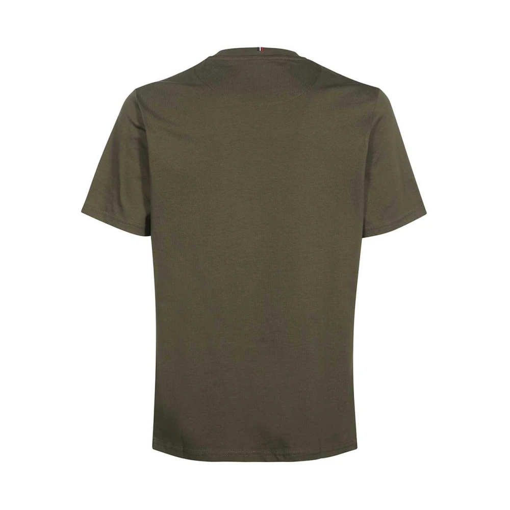 Les Deux Katoenen Logo T-shirt Green Heren