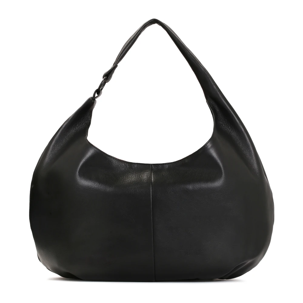 Kazar Studio Zwarte leren tas met schouderband Black Dames
