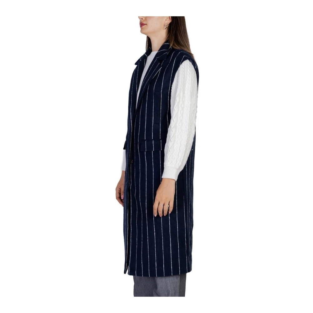 Ichi Herfst Winter Damesjassen en -jassen Blue Dames