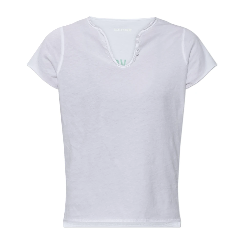 Zadig & Voltaire T-shirt Tunisien White Dames