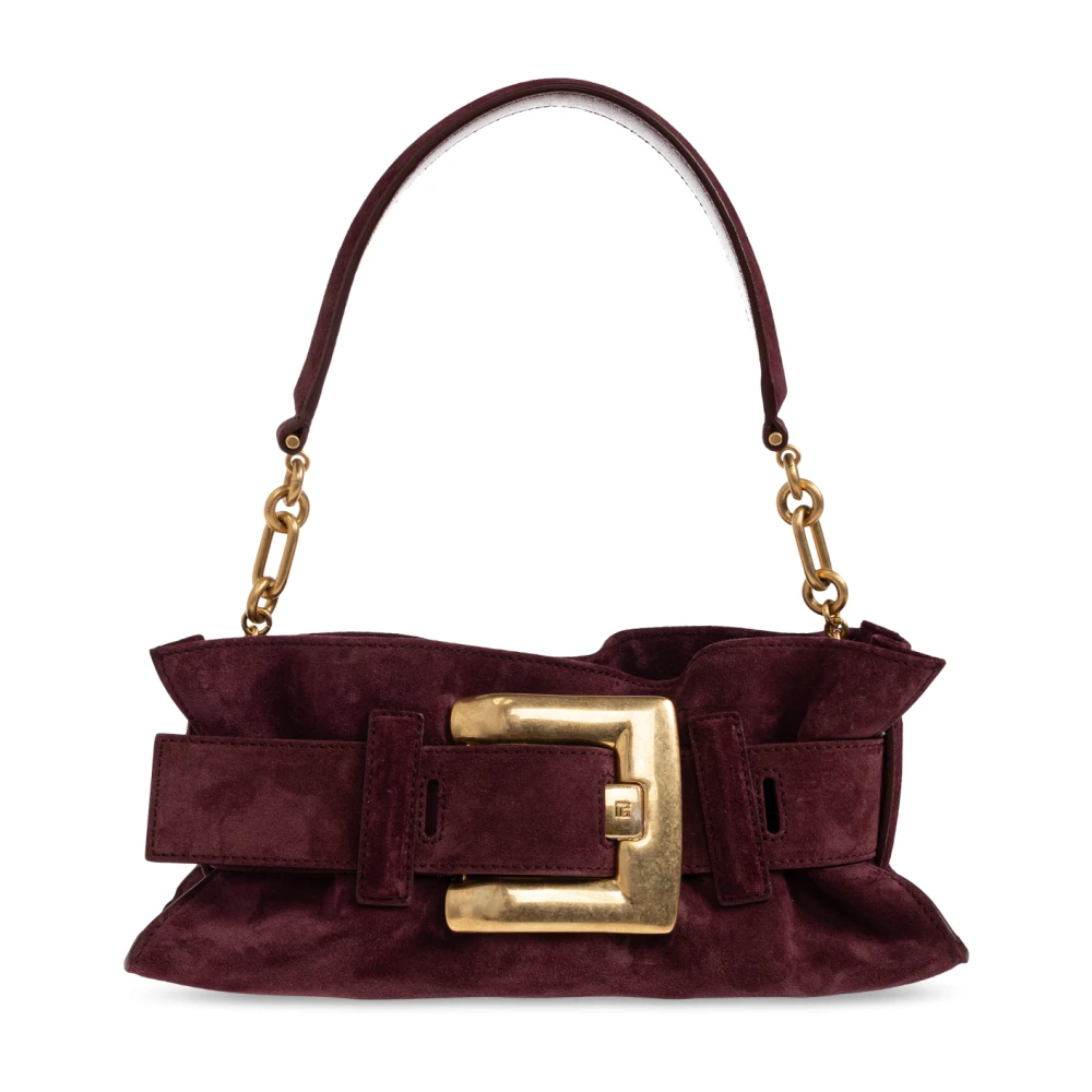 Balmain Donna Rosso - Anthem Mini Shoulder Bag - Bags - One Size - Immagine 3