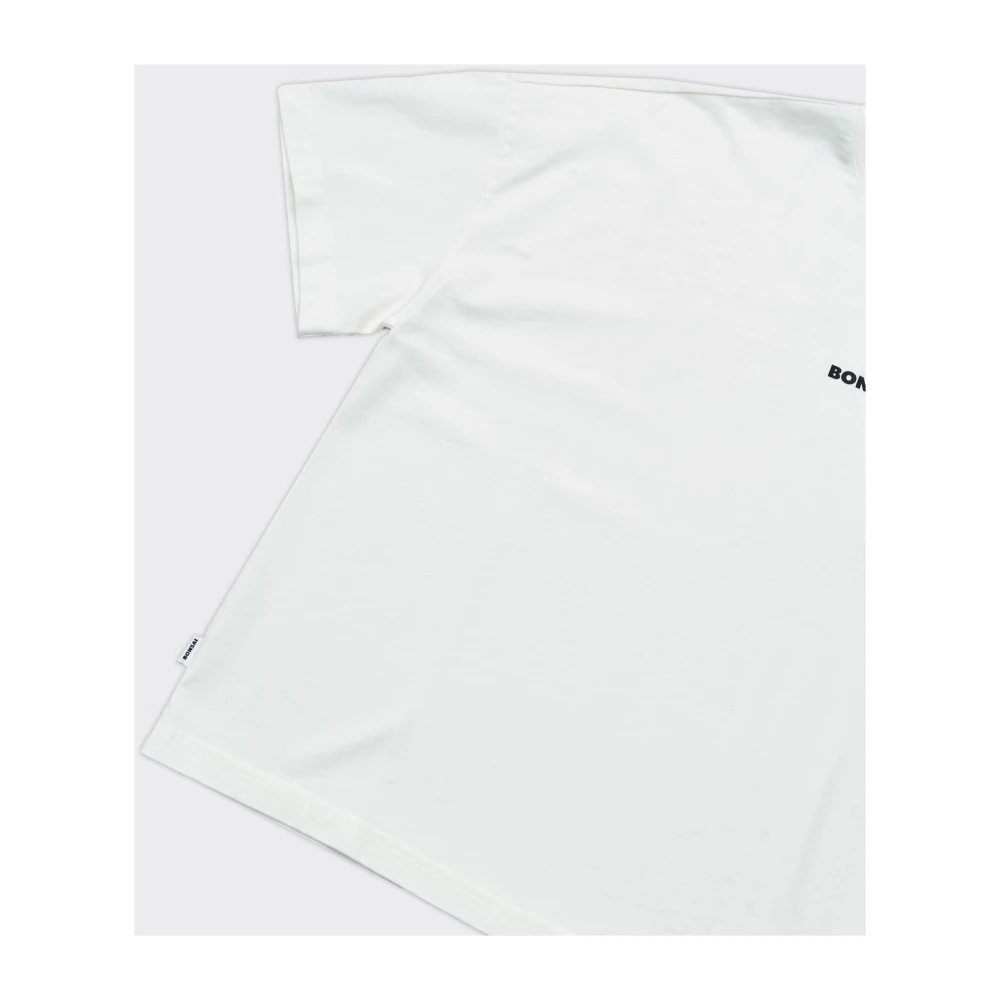 Bonsai Oversize Box Logo T-Shirt Bianca White Heren