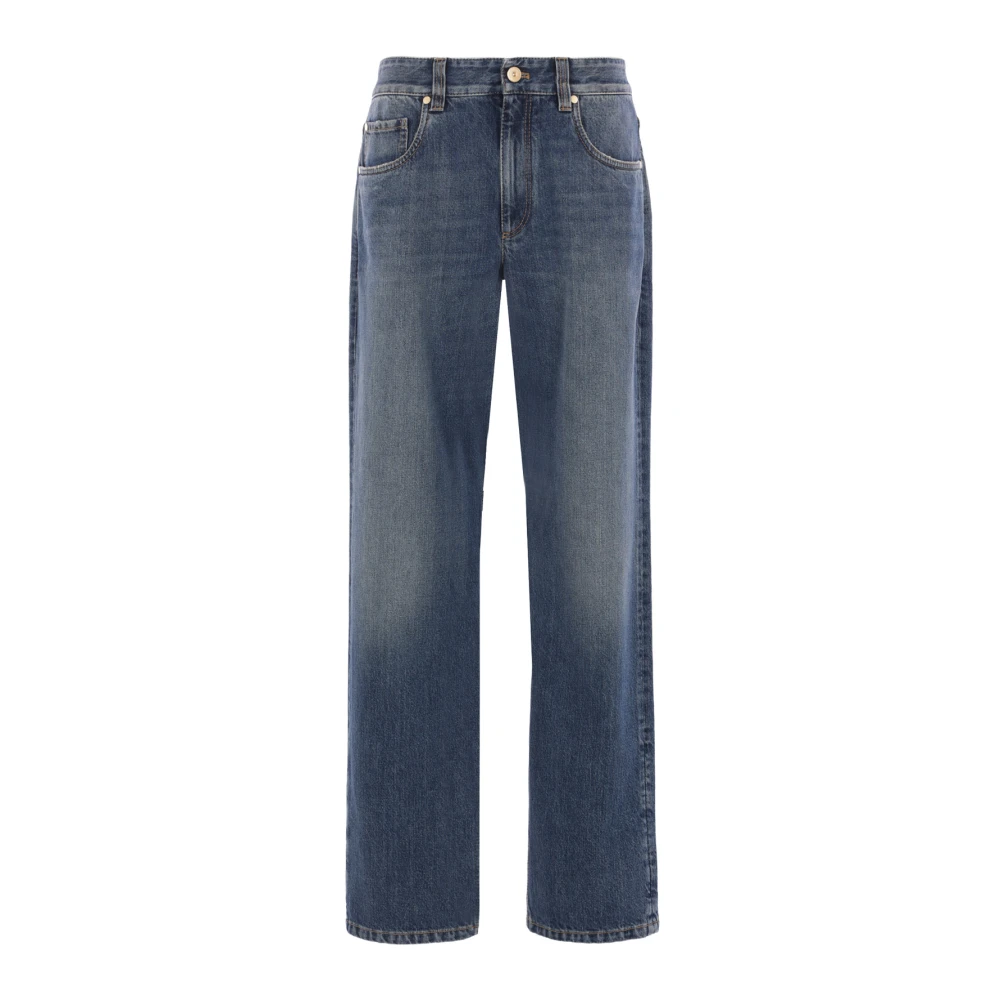 Brunello Cucinelli Blue Straight Fit Jeans, Female, 2XS, Jeans