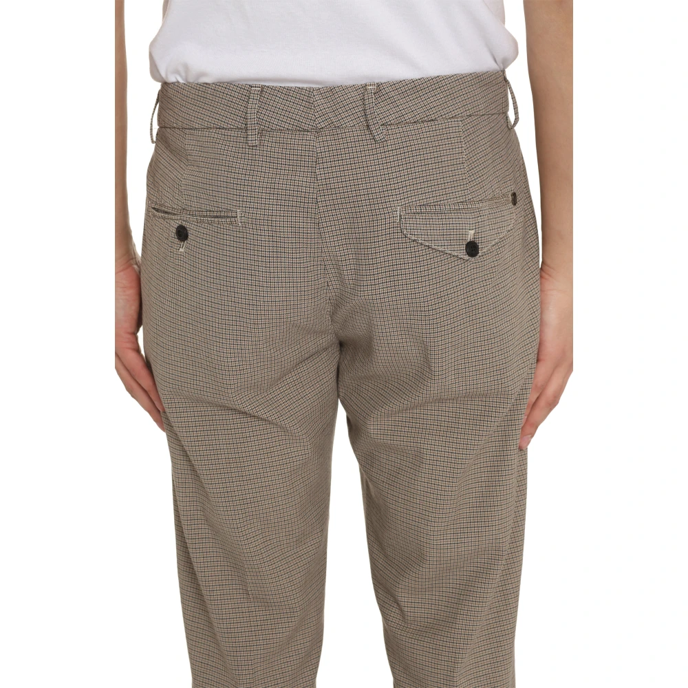 Dondup Prince-of-Wales Geruite Broek Beige Heren