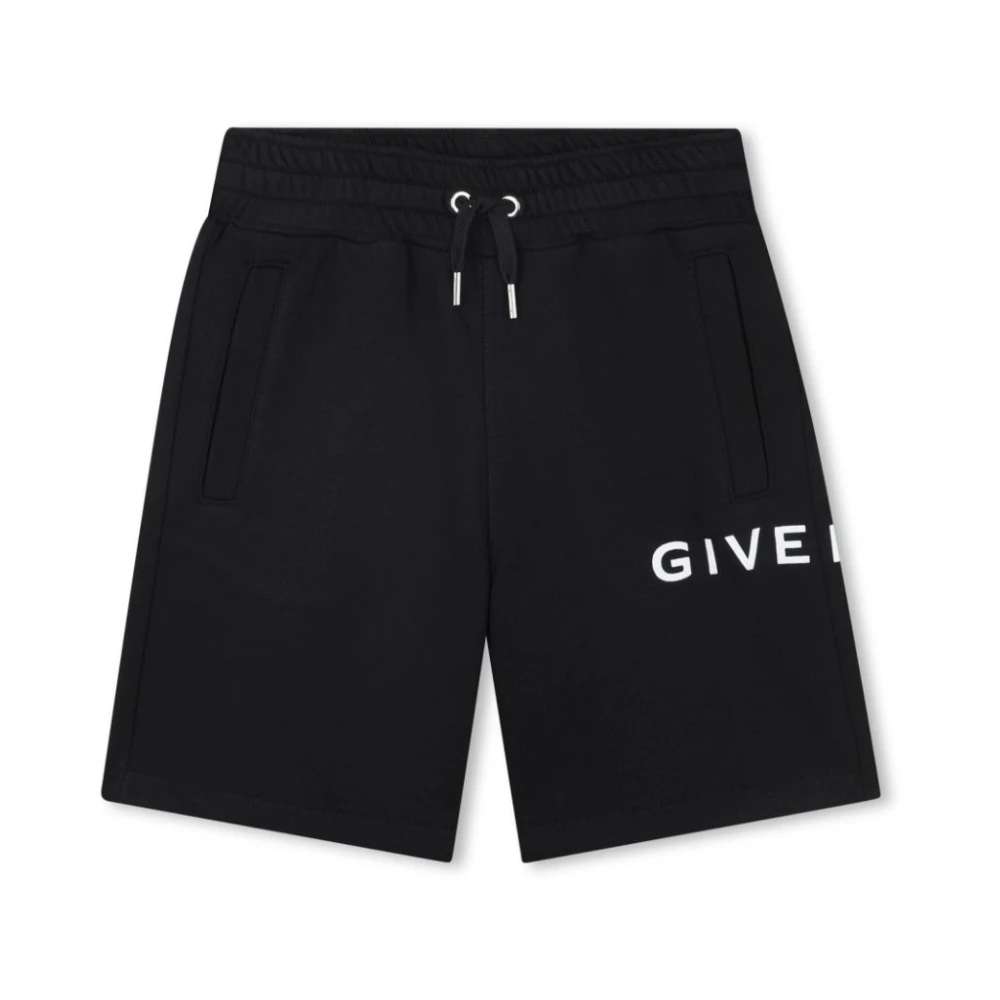 Givenchy Svarta Bermuda Shorts för Pojkar Black, Pojke