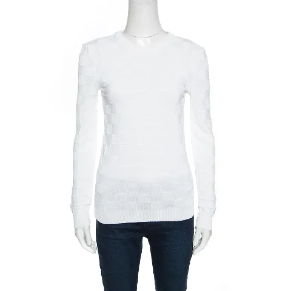 Balmain Pre-owned Knit outerwear White Dames