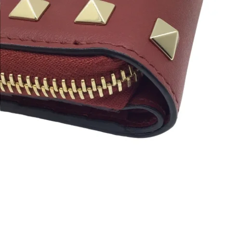 Valentino Vintage Pre-owned Leather wallets Red Dames