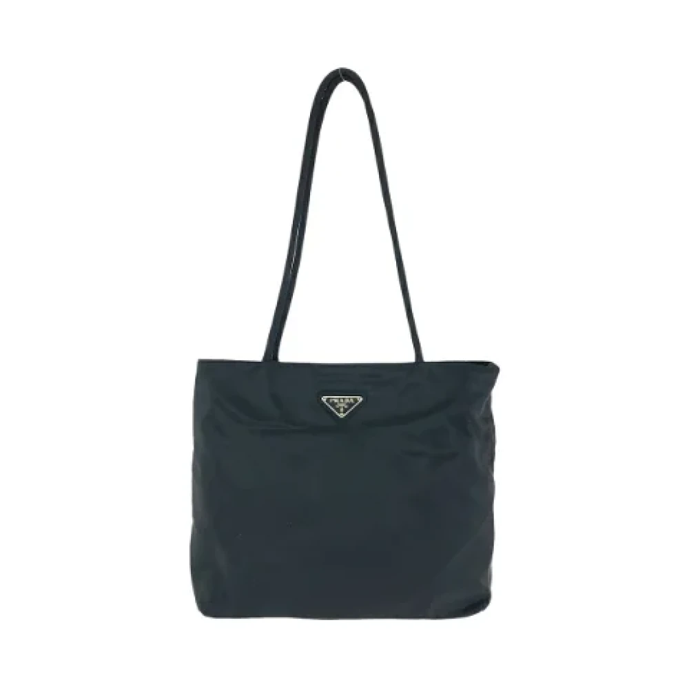 Prada Vintage Pre-owned Canvas prada-bags Black Dames