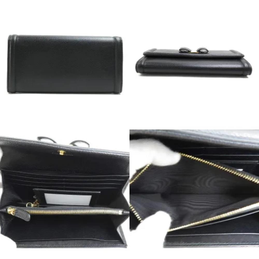 Salvatore Ferragamo Pre-owned Leather wallets Black Dames