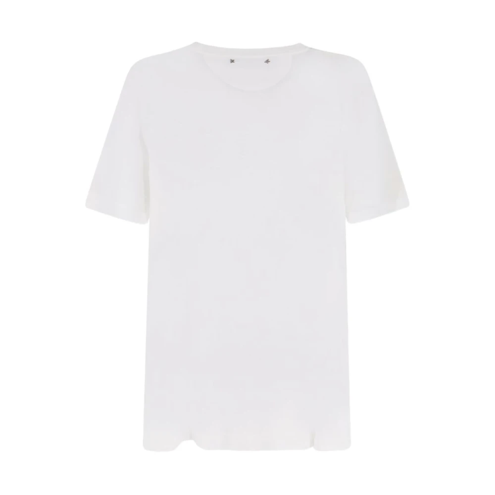 Golden Goose Mannelijk Wit Tops Heren, S, Nylon, T-Shirts En Poloshirts