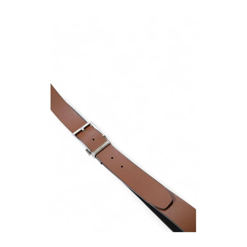 Tommy Hilfiger Klassieke Leren Riem Collectie Brown Heren