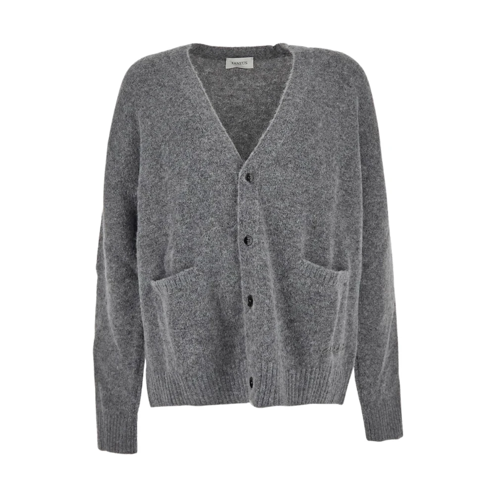 Laneus Zachte Alpaca Wol Vest Gray Heren