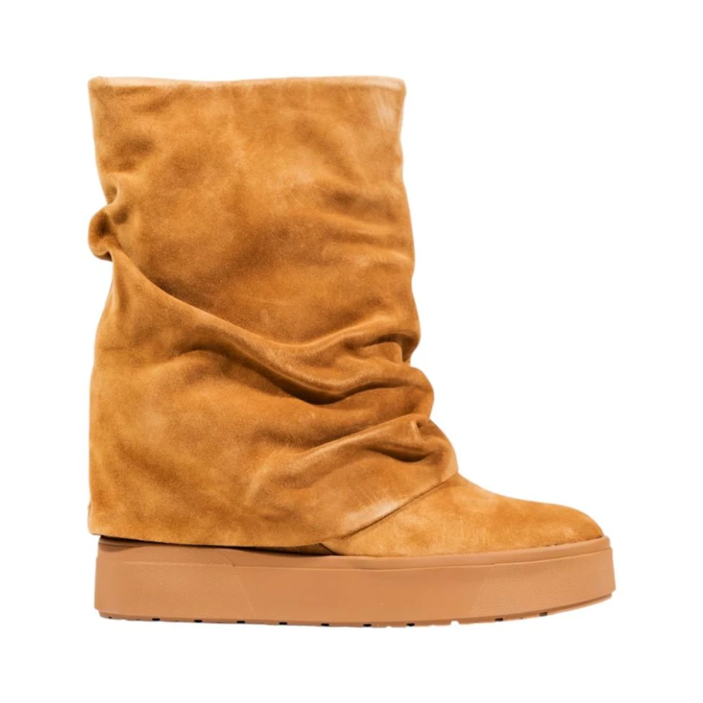 Guess Vrouw Bruin Schoenen Dames, 40 Eu, Suède, Suède Enkellaarsjes Met Hoge Hak