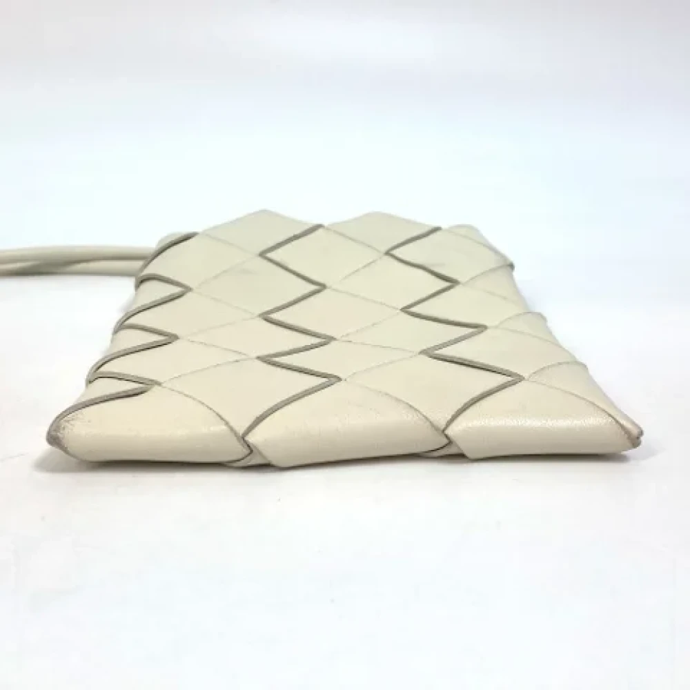Bottega Veneta Vintage Pre-owned Leather shoulder-bags White Dames