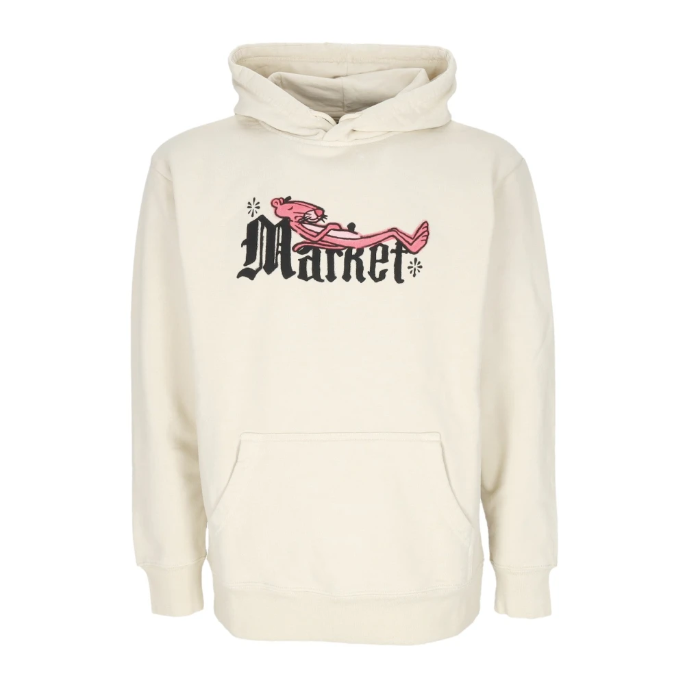 Market Pink Panther Hoodie met kangoeroezak Beige Heren