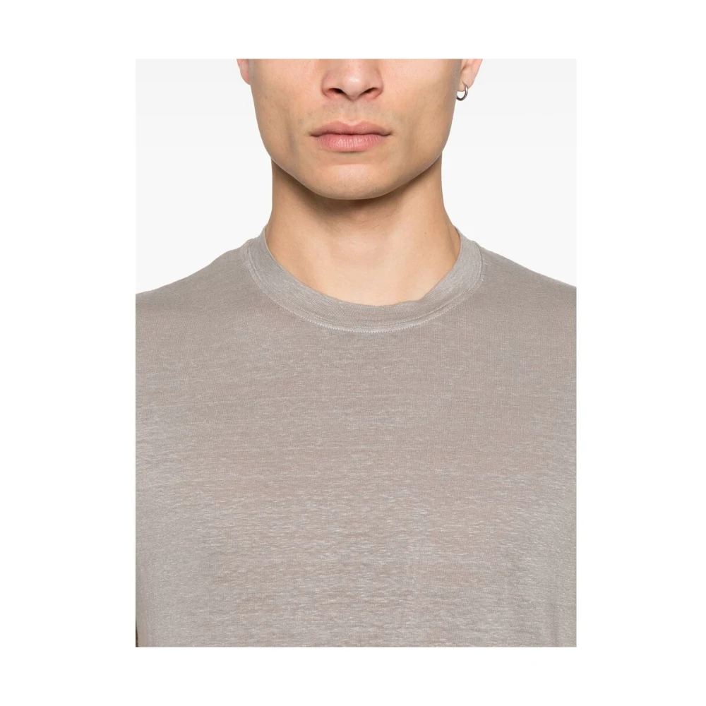 Fedeli Grijs Slagschip Korte Mouw T-shirt Gray Heren