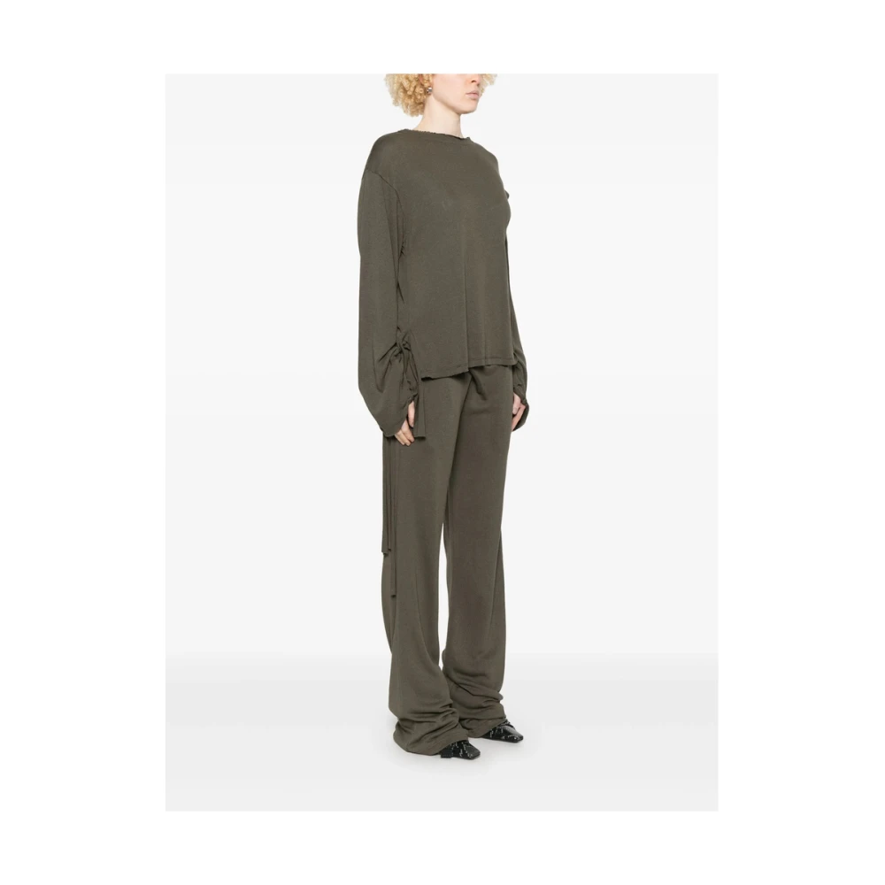 Ottolinger Donkergroene Crew Neck Sweater Green Dames