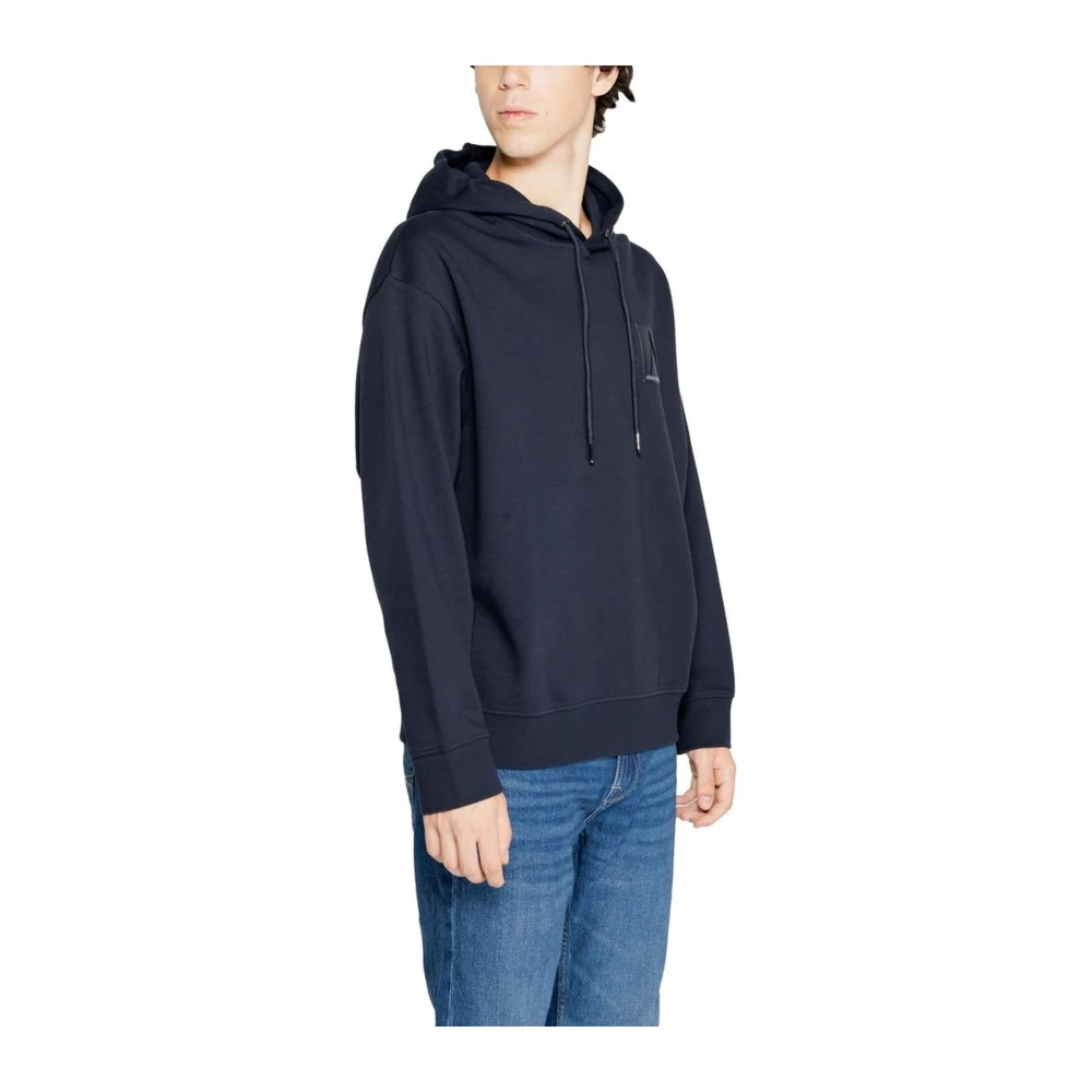 Armani Exchange Katoenmix trui met elastaan Blue Heren