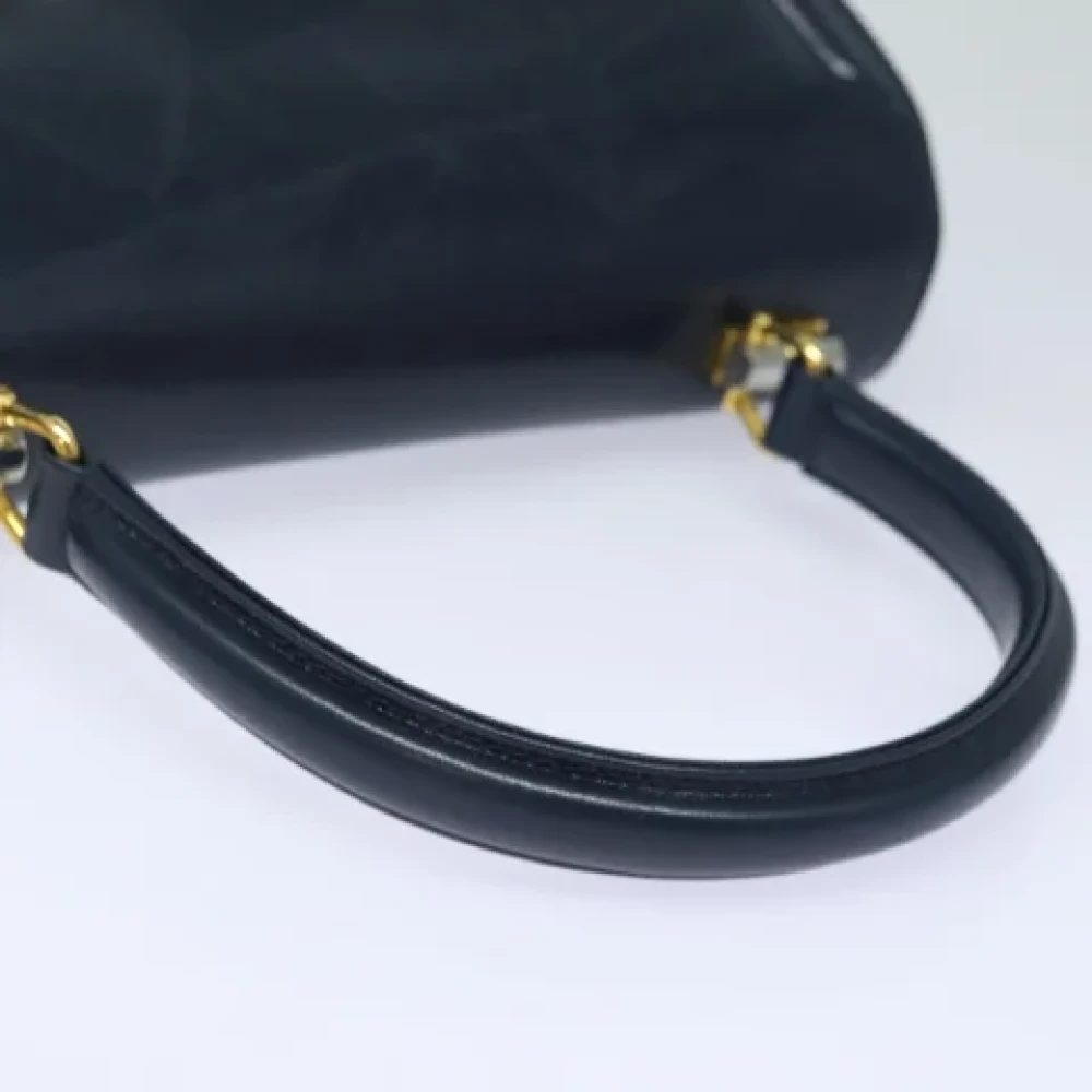 Gucci Vintage Pre-owned Leather gucci-bags Blue Dames