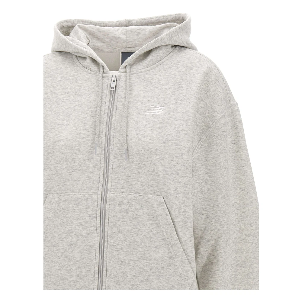 New Balance Grijze Katoenen Hoodie Gray Dames