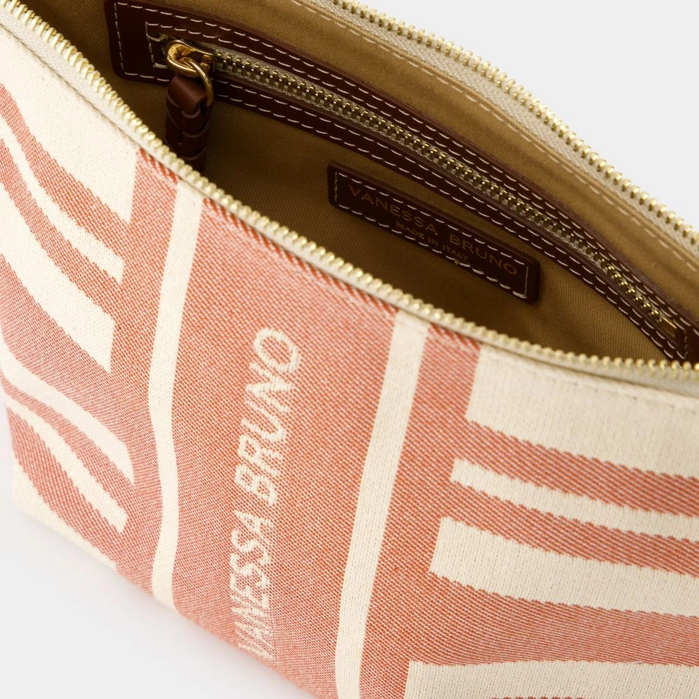 Vanessa Bruno Katoenen Pouch Bruin Bordeaux Cognac Brown Dames