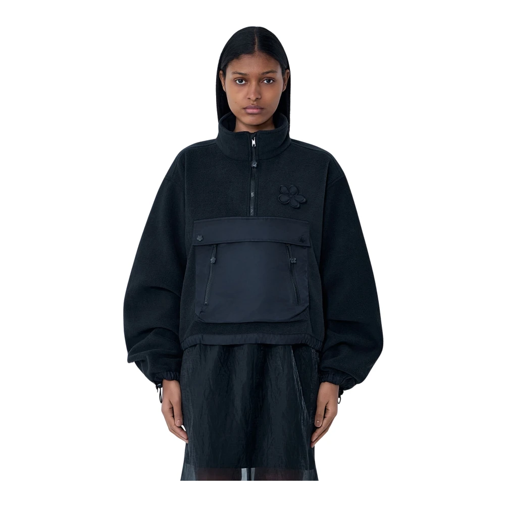 Cecilie Bahnsen Women's Black Bastian Anorak Fleece