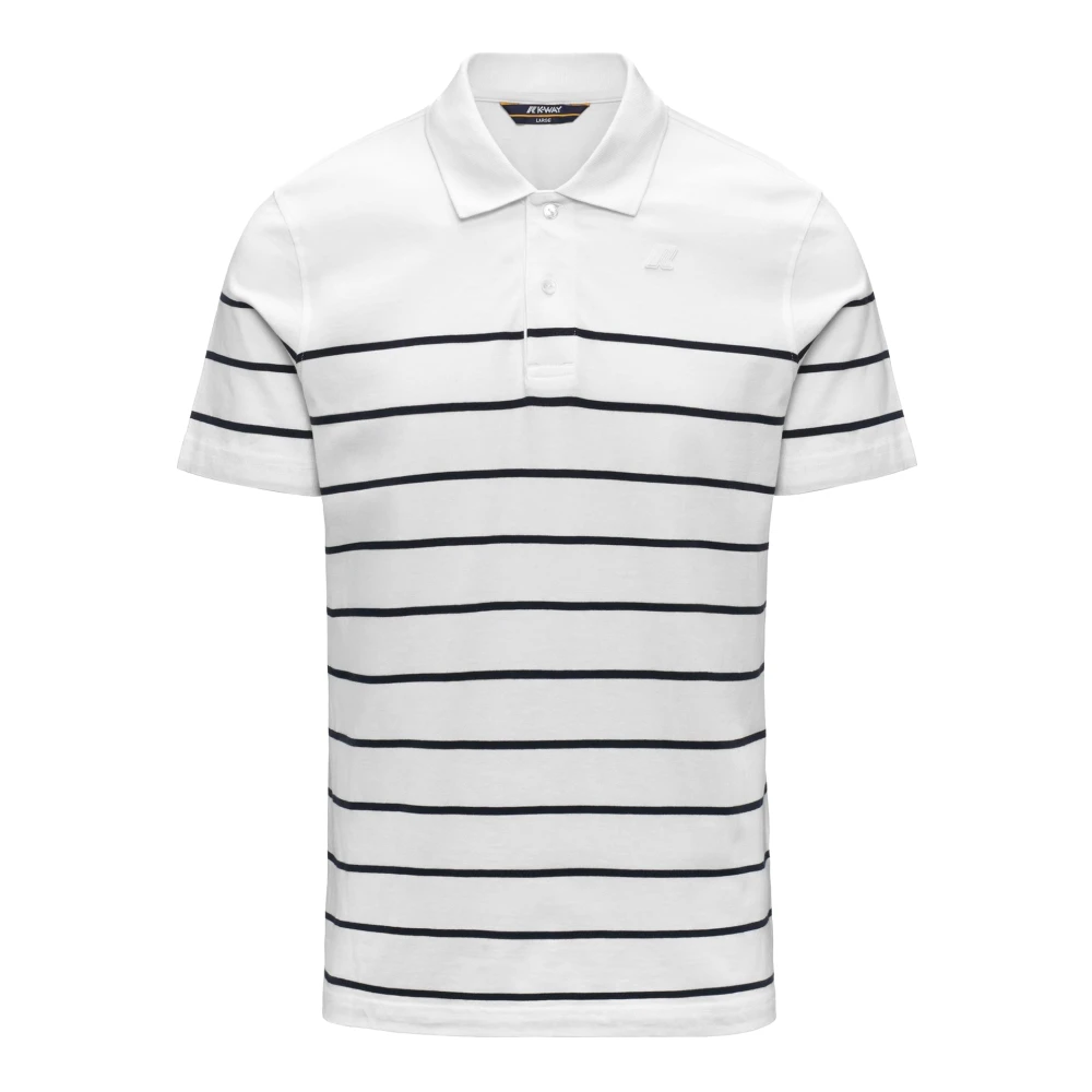 K-Way Men's White Layo Polo - Polo Shirts - L - Tops