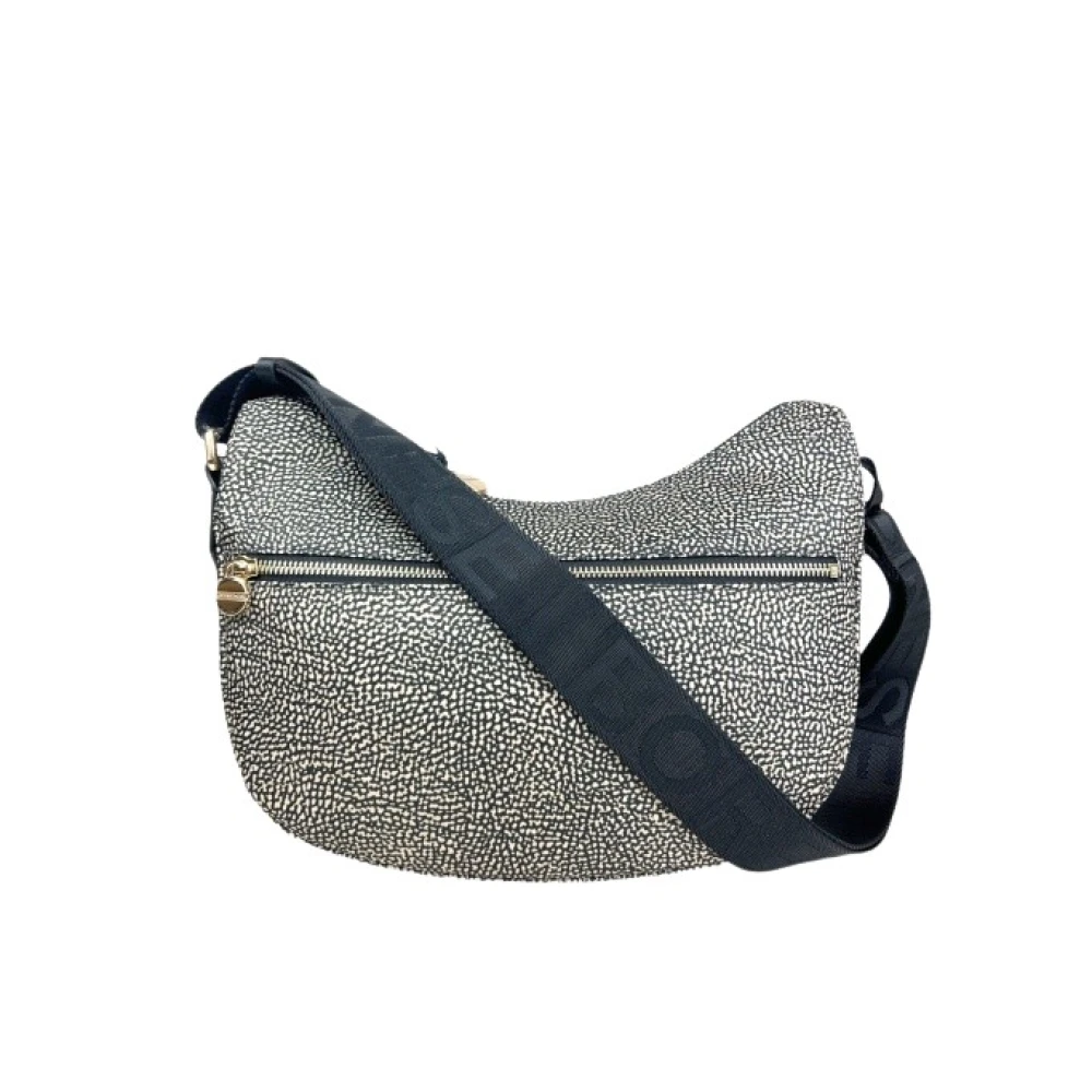Borbonese Women's Black Luna Bag Small - Cross Body Bags - One Size - Bags